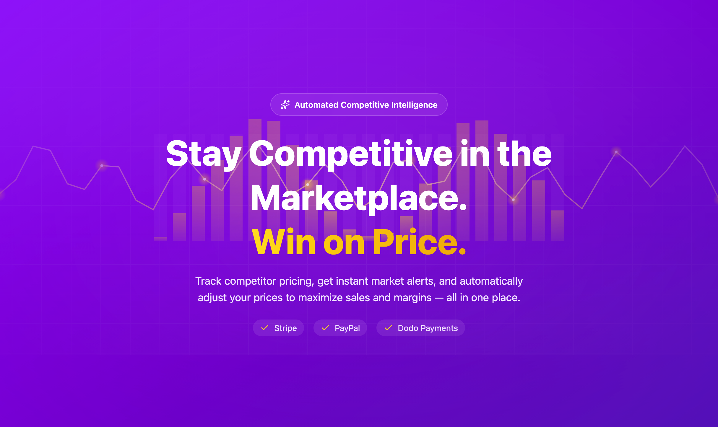 PerfectPrice: Automated competitor price tracking and AI pricing recommendations